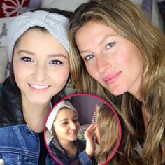 //gisele bundchen visits teen fighting cancer to give makeup tips sq