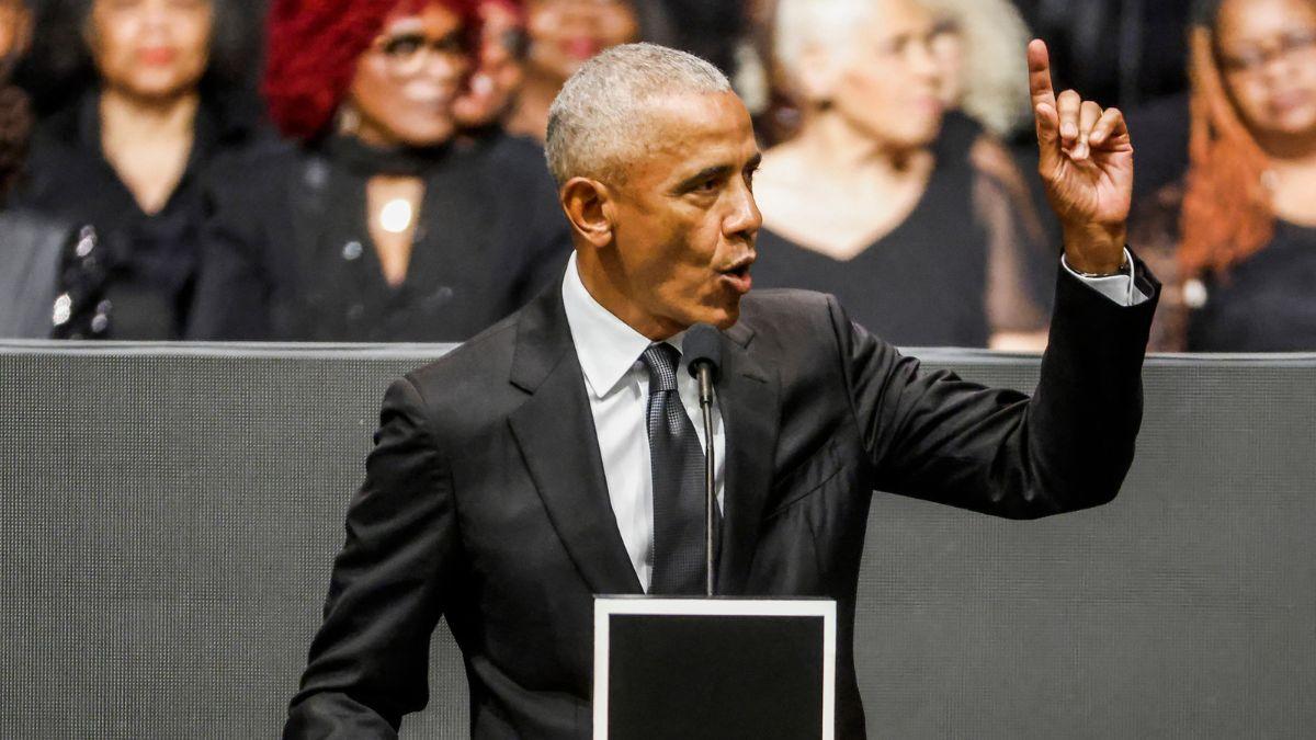 Barack Obama called out new assaults on 'our democratic institutions.'