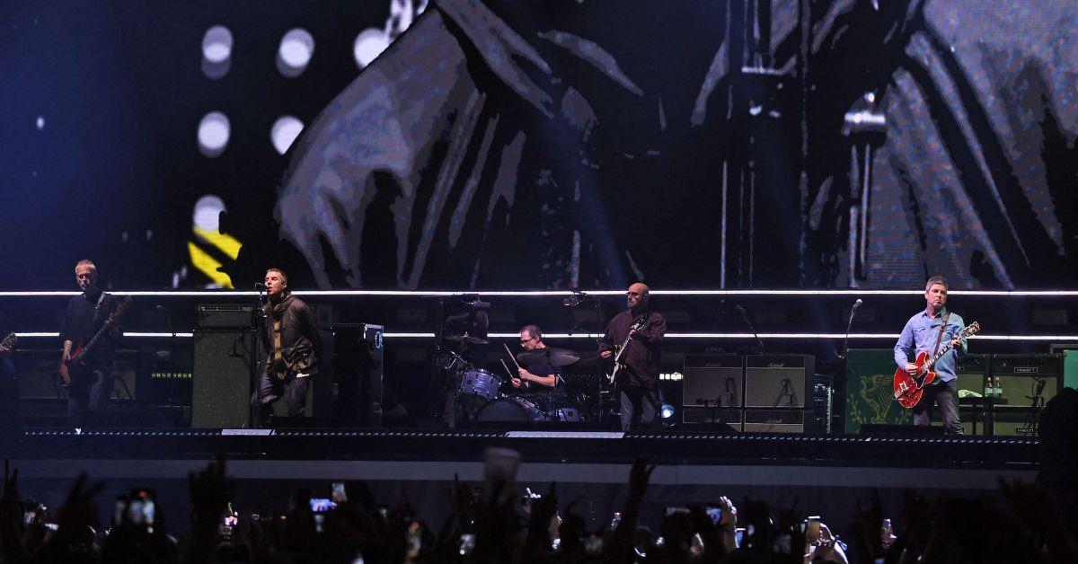 Photo of Oasis band.