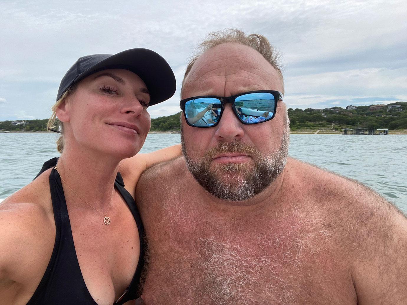 alex jones feared life wife hit him times child christmas eve arrest