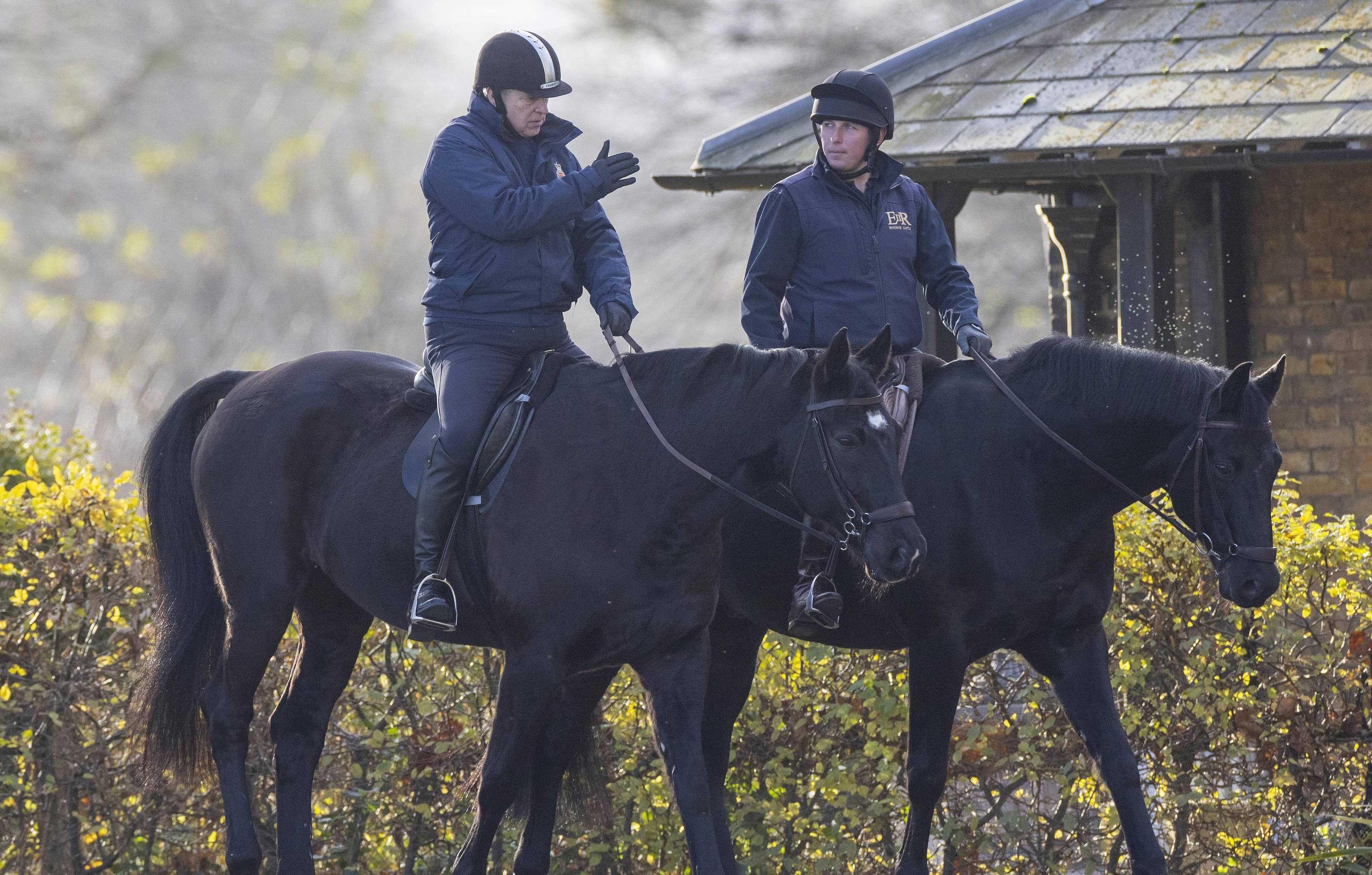 prince andrew carefree rides horse ghislaine maxwell jeffrey epstein queen cabin