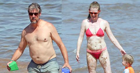 //alan ruck shirtless wife mireille enos bikini hawaii pp