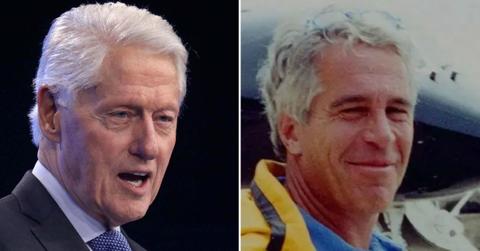 Split photo of Bill Clinton and Jeffrey Epstein
