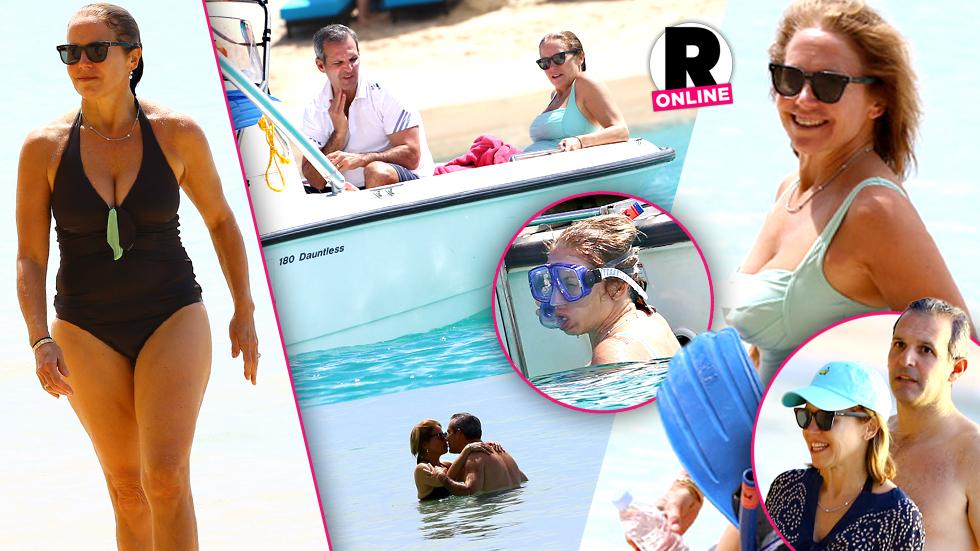 Frisky In The Water See 12 Photos Of Katie Couric Flaunting Her Beach