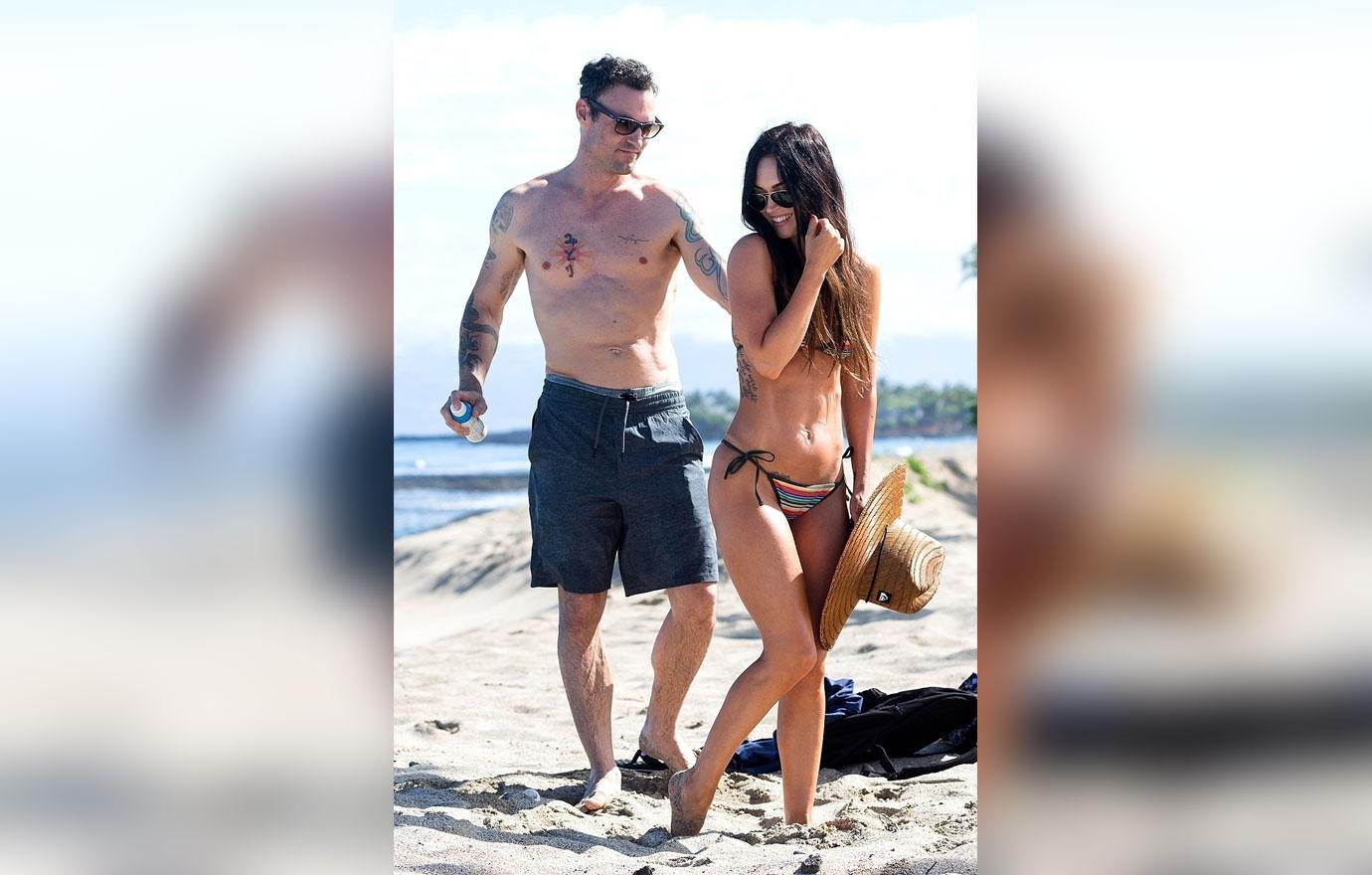 Megan Fox Bikini Husband Kiss