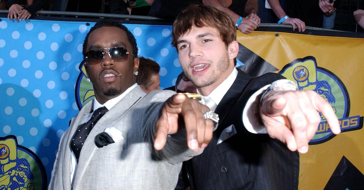 ashton kutcher petrified diddy will lie about him and his ex celebrity pals to get out of jail