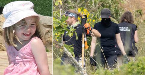 Split photo of Madeleine McCann, Search