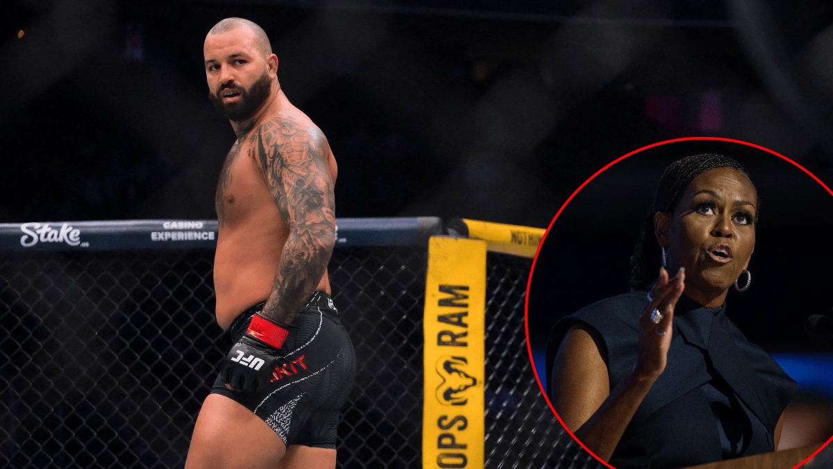 Josh Hokit hurled an insult at Michelle Obama after his UFC fight at the Freedom 250 event.