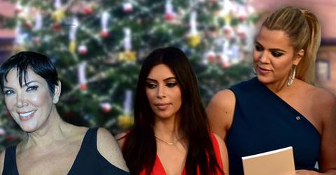 //Kardashian Feud Kris Jenner Kim Khloe Christmas Card pp