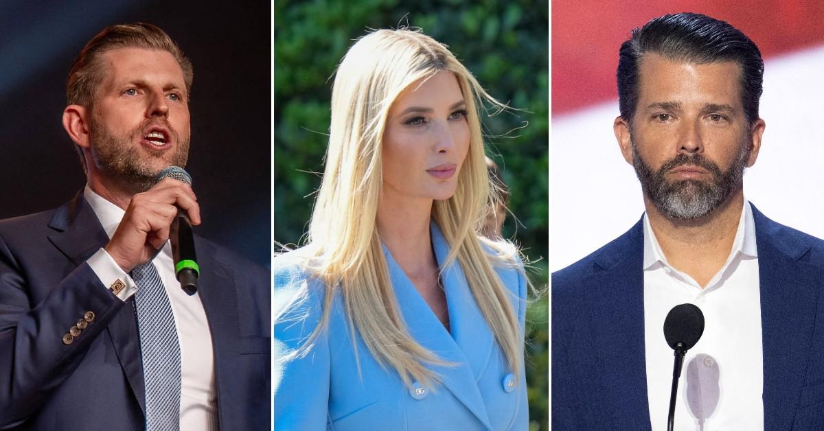 Photo of Eric Trump, Ivanka Trump, Donald Trump Jr.
