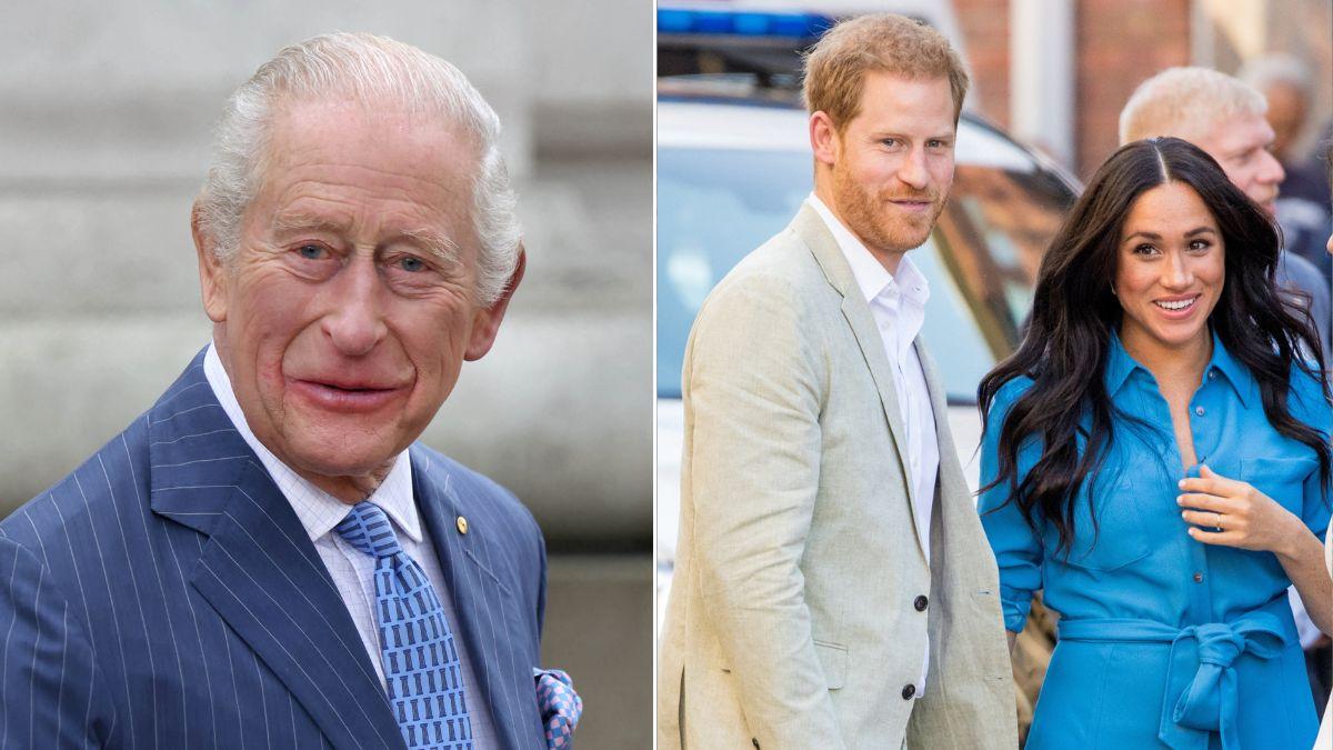Photo of King Charles III, Prince Harry and Meghan Markle