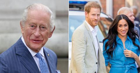 Photo of King Charles III, Prince Harry and Meghan Markle