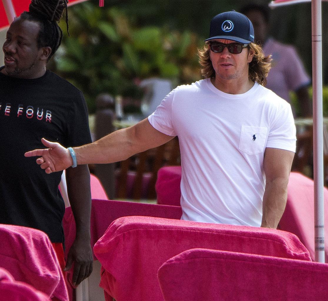 Mark Wahlberg Shirtless Beach Barbados