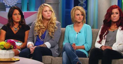 Photo of Jenelle Evans, Kailyn Lowry, Leah Messer, and Chelsea Houska
