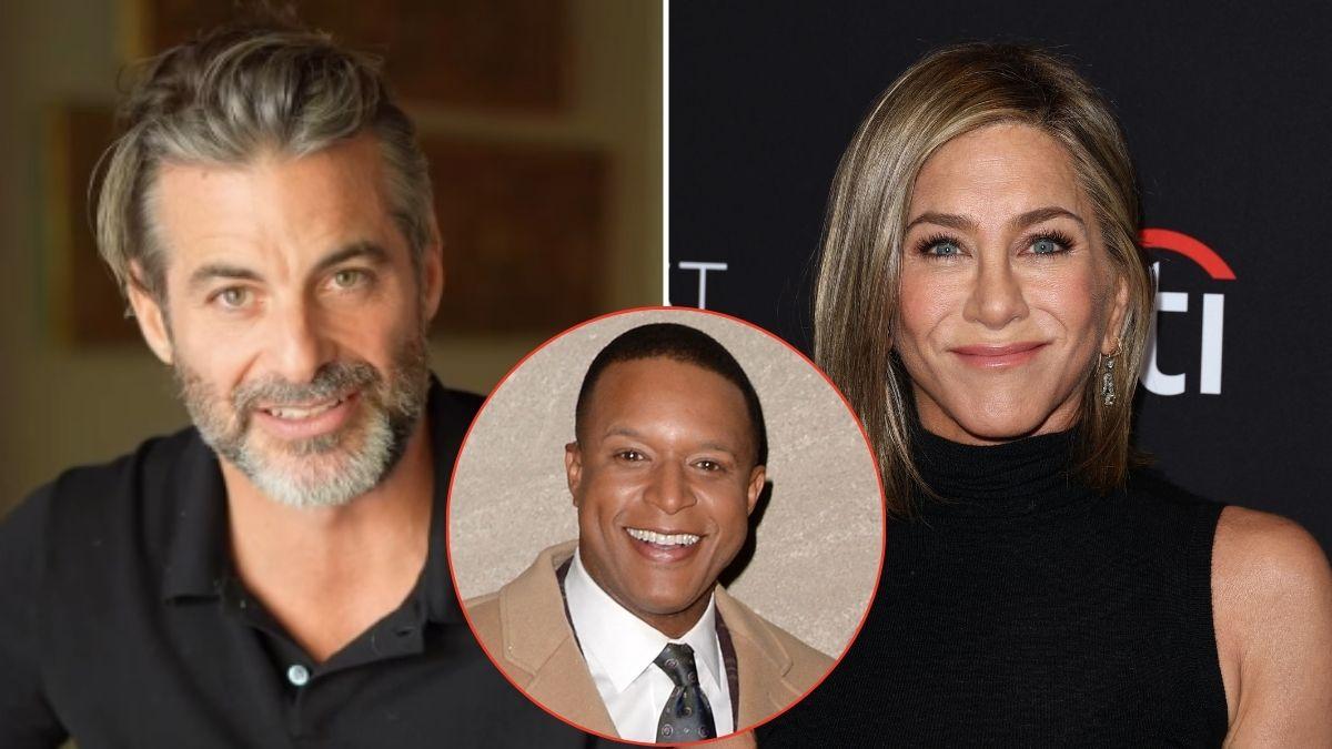 Craig Melvin noted Jim Curtis was blushing as he discussed Jennifer Aniston on 'Today.'