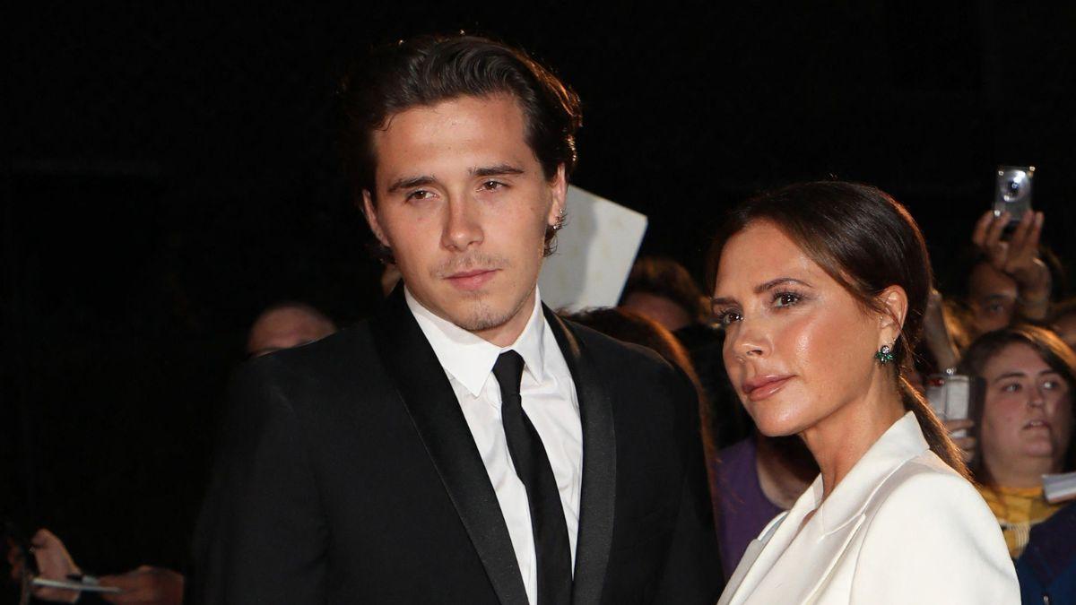 Photo of Brooklyn and Victoria Beckham