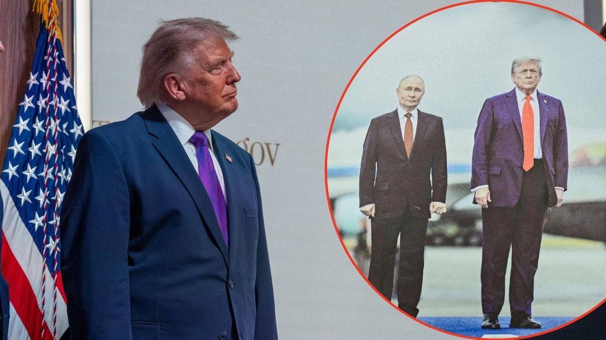 Donald Trump has a photo of him and Vladimir Putin on the wall at the White House.