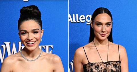 Split photo of Rachel Zegler, Gal Gadot