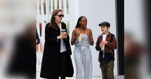 Angelina Jolie With Zahara & Knox Amid Brad Pitt Custody Battle Settlement