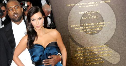 //kim kardashian kanye west wedding invite kimye wide