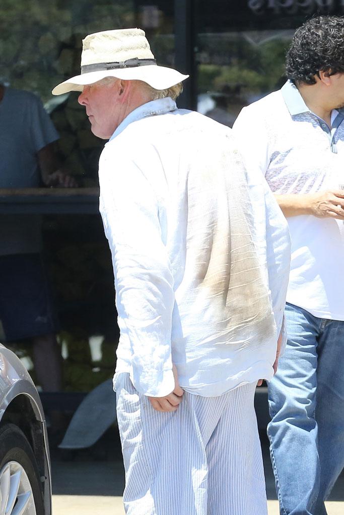 //nick nolte unrecognizable dirty shirt stain