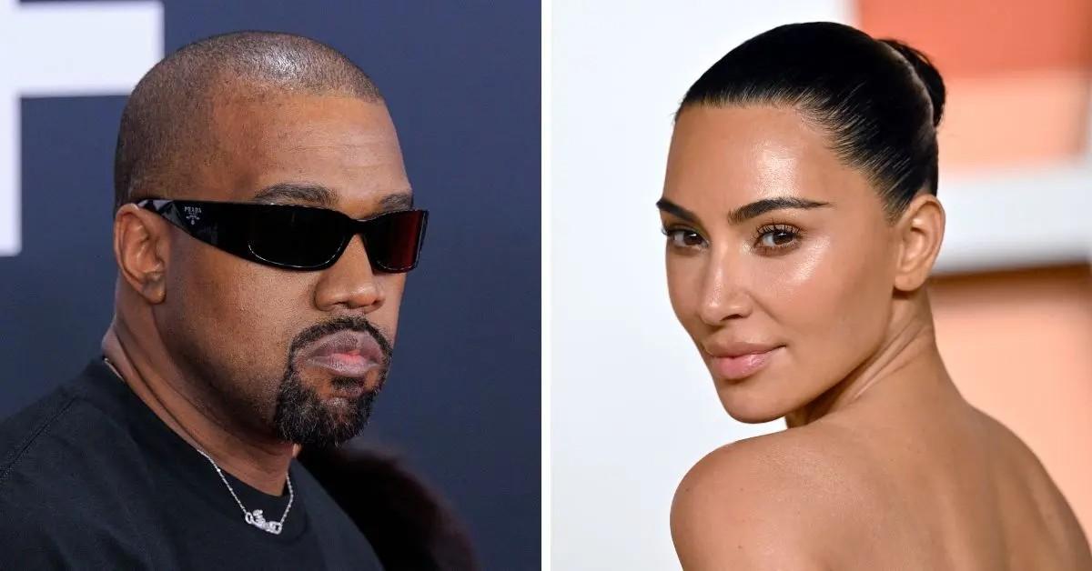 Photo of Kim Kardashian and Kanye West