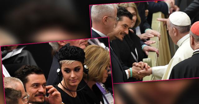 Perry Orlando Bloom Meet Pope