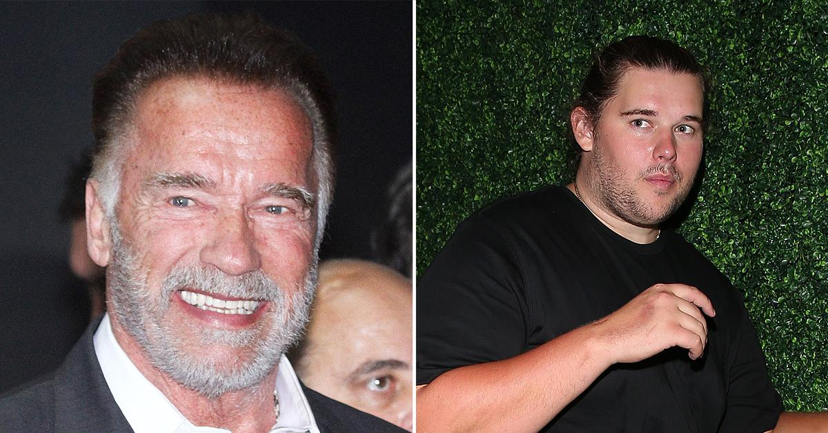 arnold schwarzenegger son christopher shirtless la flaunts massive weight loss cutting junk food