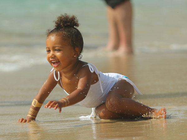 //north west cute bathing suit beach st barts