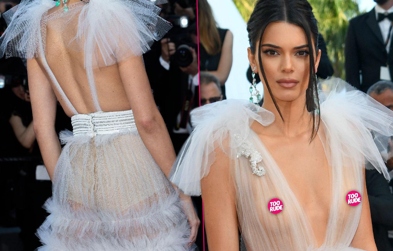 Kendall Jenner flashes her nipples as she goes braless in see