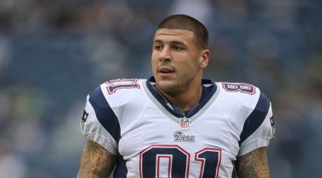 // tight end aaron hernandez of the new england gettyimages