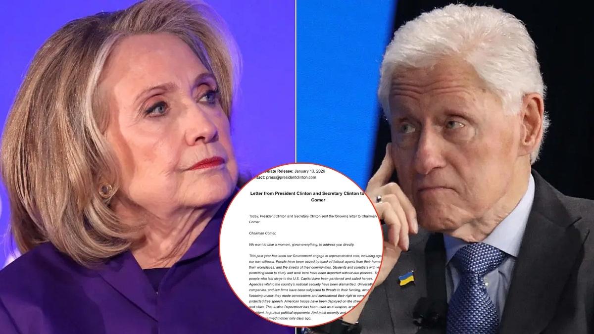 Read Word-for-Word the Letter Bill and Hillary Clinton Sent Congress REFUSING to Testify in House Epstein Investigation: 'The Facts Speak for Themselves'