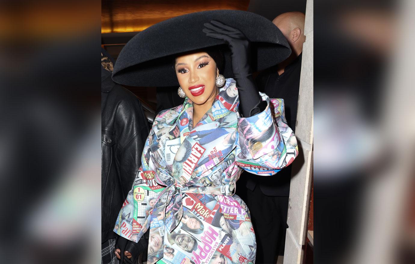 cardi b escapes sanctions  million lawsuit mixtape paris fashion week