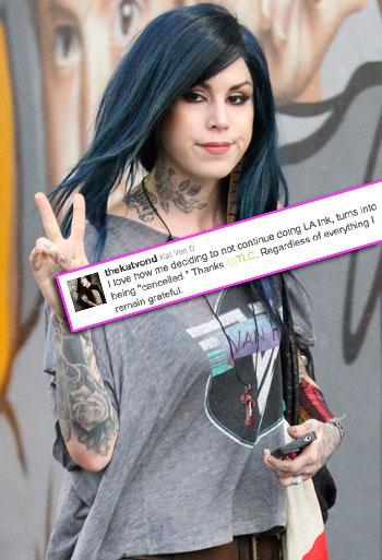 Kat Von Reacts L.A. Ink Cancellation — Claims It Was HER