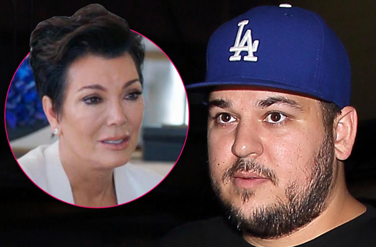 //rob kardashian suicide watch kris jenner worred PP