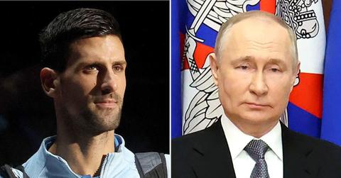 Novak Djokovic Slammed After Father Poses With Pro-Putin Russian Flag
