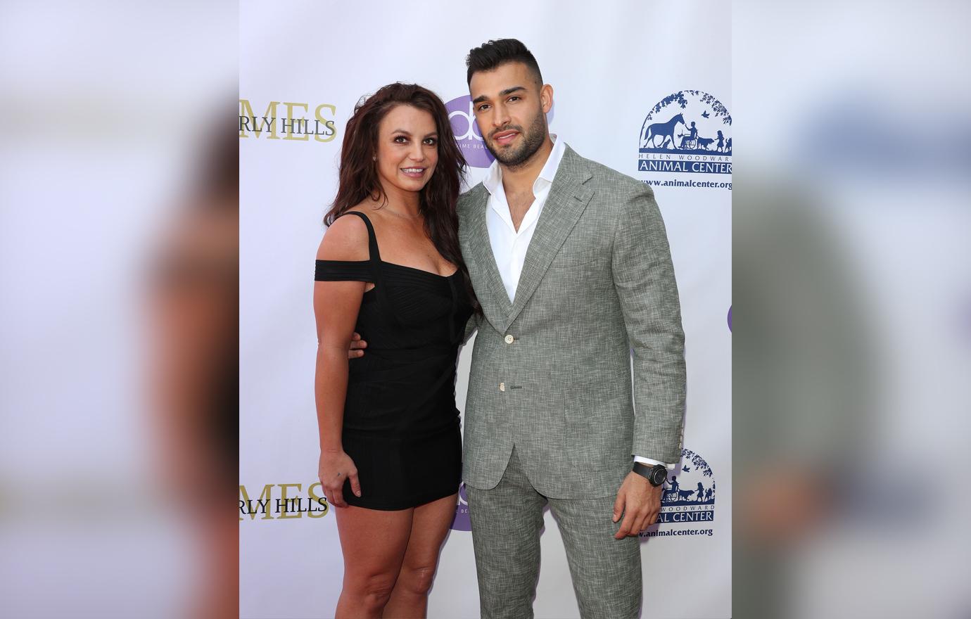 Britney Spears and Sam Asghari attend Daytime Beauty Awards Luncheon.