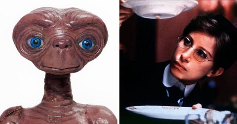 Split photo of 'E.T. The Extra-Terrestrial,' Barbra Streisand