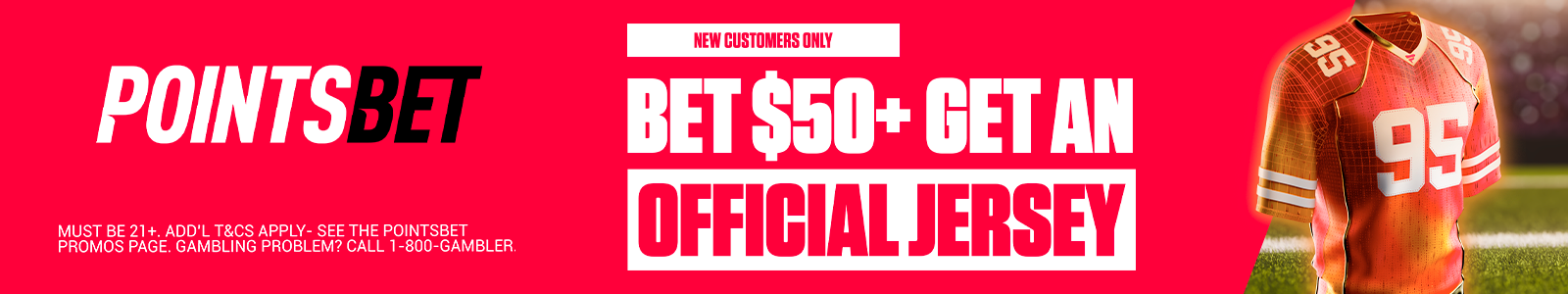 PointsBet NFL Jersey Promo Code.