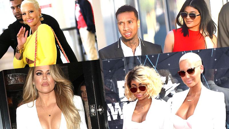 Amber Rose Khloe Kardashian Feud Kylie Jenner Blac Chyna Fight