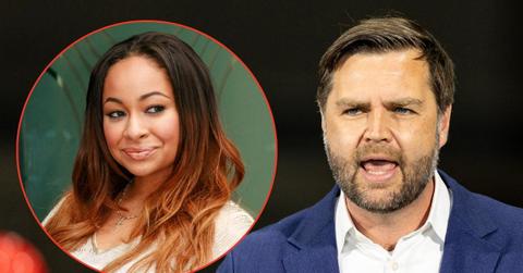 Split image of Raven-Symone and JD Vance