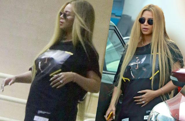 Beyonce Pregnant Twins Baby Bump Shopping Pics