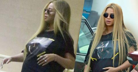 Beyonce Pregnant Twins Baby Bump Shopping Pics