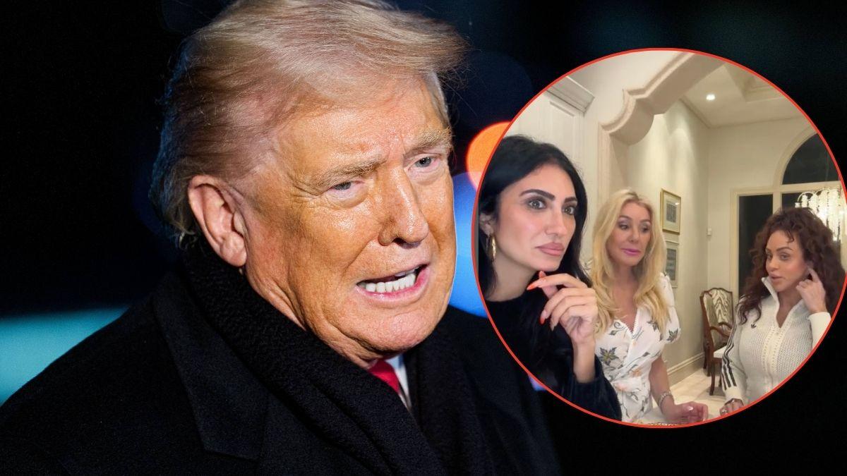 Composite photo of Donald Trump, Romina Ustayev, Rosalyn Yellin and Maria Cozamanis