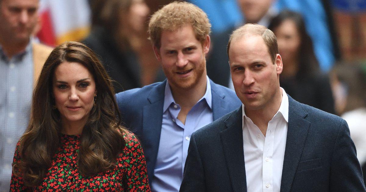 Photo of Kate Middleton, Prince William and Harry