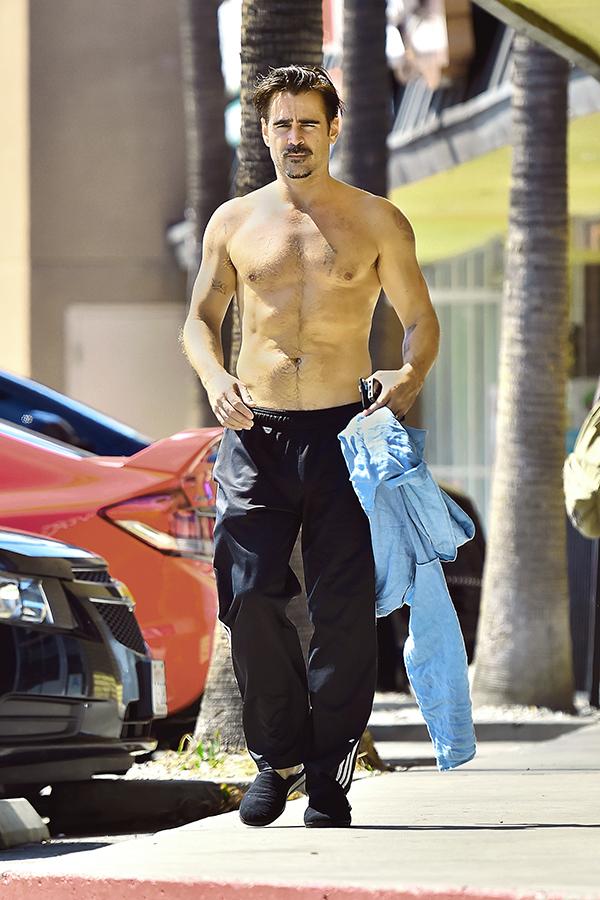 Getting Hot In Here! 'True Detective' Colin Farrell Goes Shirtless In ...