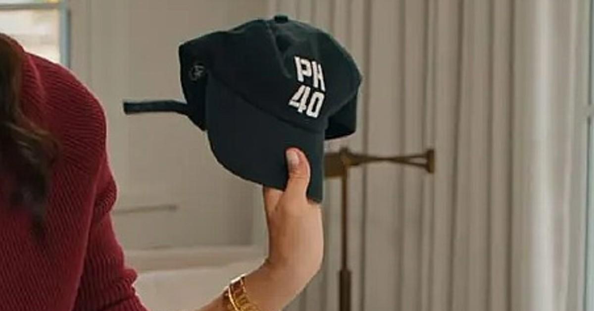 Photo of the baseball cap Meghan Markle made for Prince Harry's 40th birthday