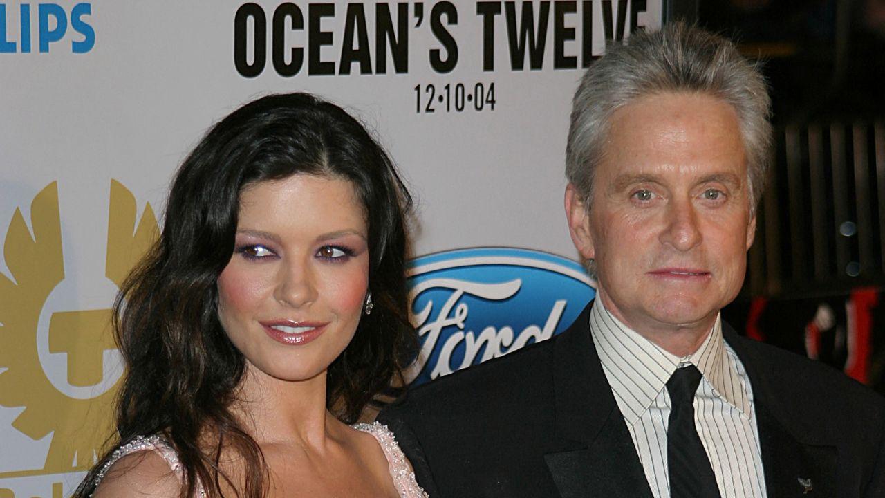 image of Michael Douglas married Catherine Zeta-Jones in 2000.