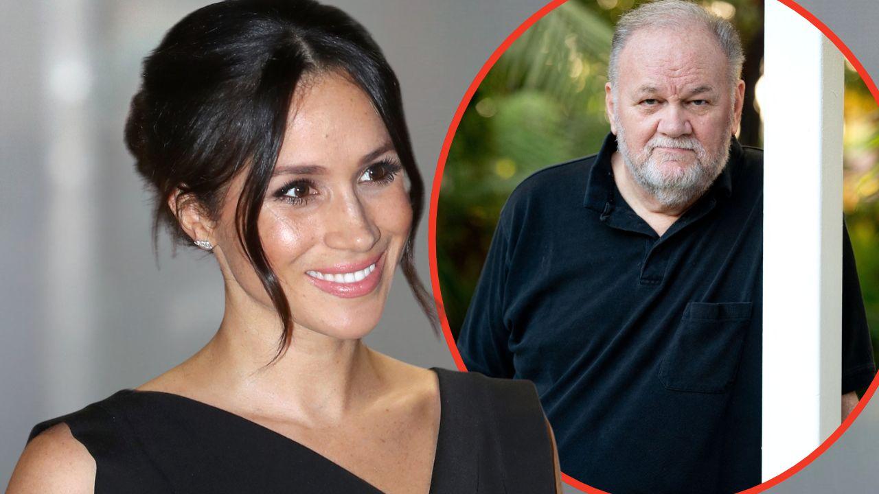 Split photos of Meghan Markle and Thomas Markle Sr.