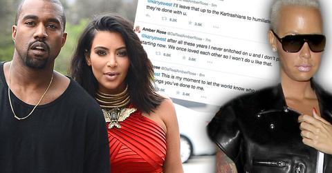 Kanye West Kim Kardashian Amber Rose Fight